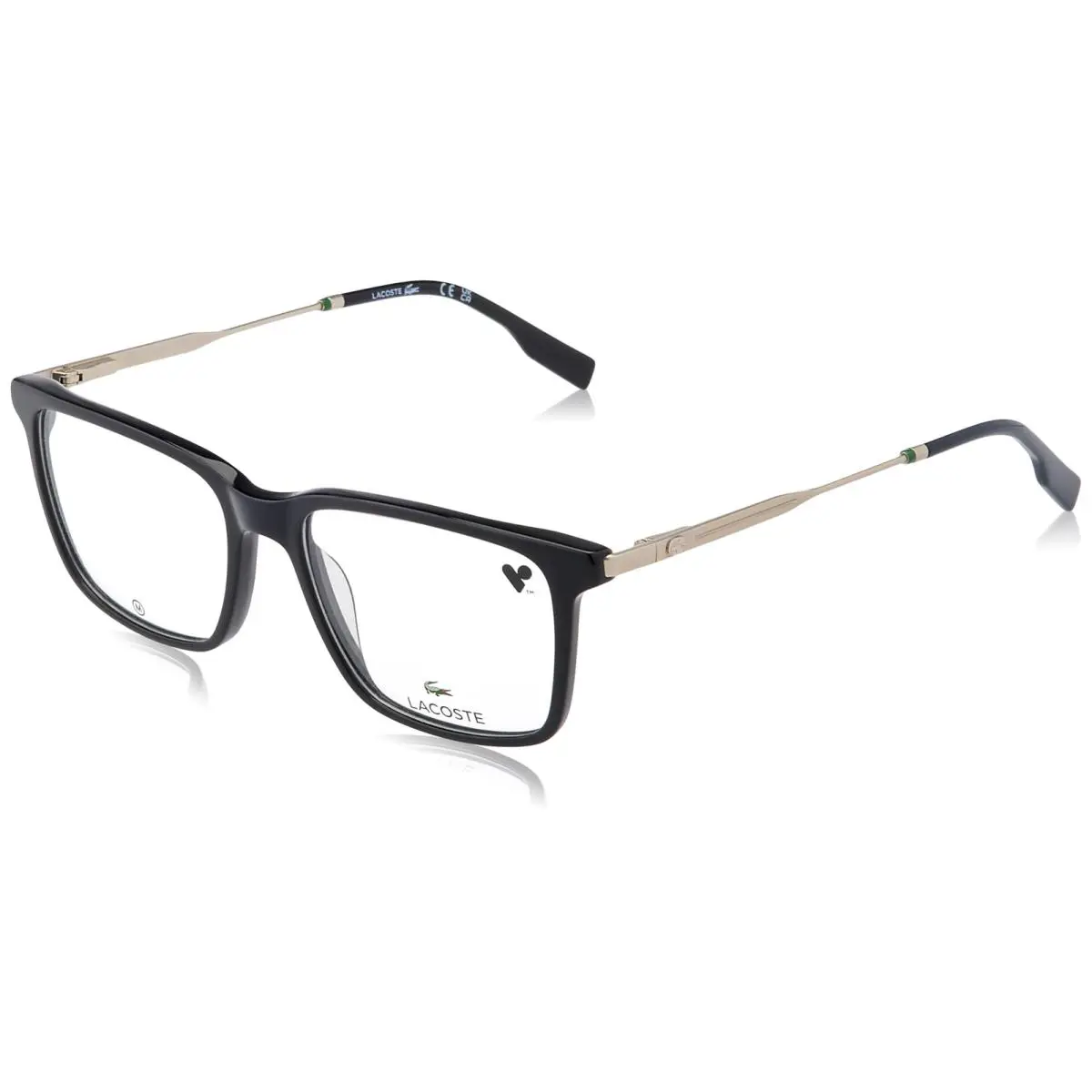 Lacoste L 2925 001 Black Matte Gold Eyeglasses 54/17/140