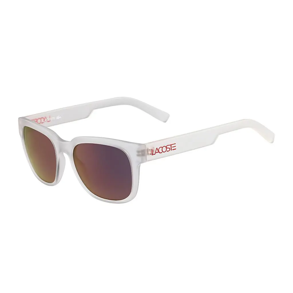 Lacoste Sunglasses L830S 971 - Matte Crystal / Red Mirror Lens