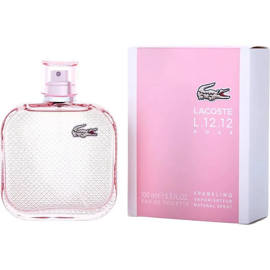 Lacoste L.12.12 Rose Sparkling Eau De Toilette Spray For Women 100 ml 3.3 FL OZ