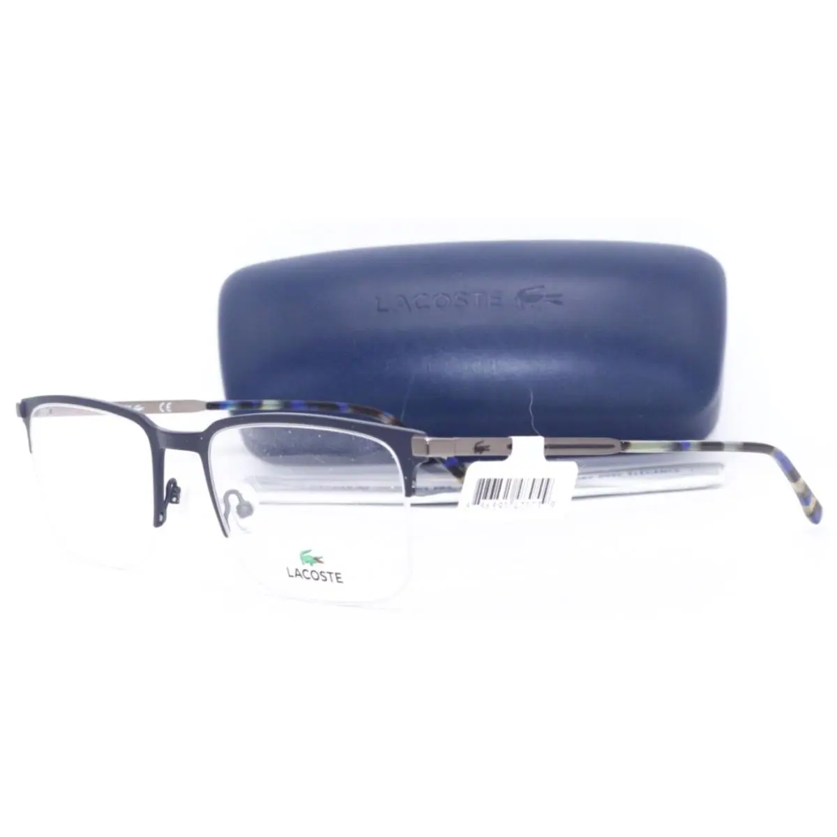 Lacoste L2268 424 Matte Navy Blue W/gunmetal Temples Eyeglasses 57-21