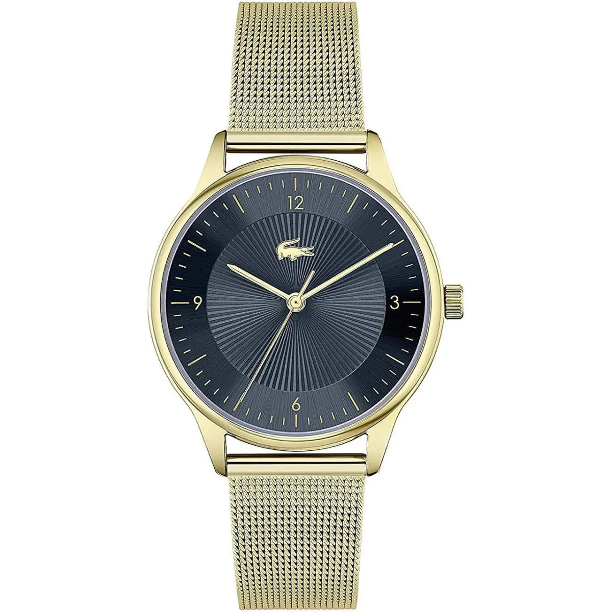 2001185 Women`s Watch Gold Stainless Steel Band Quartz Analog by Lacoste