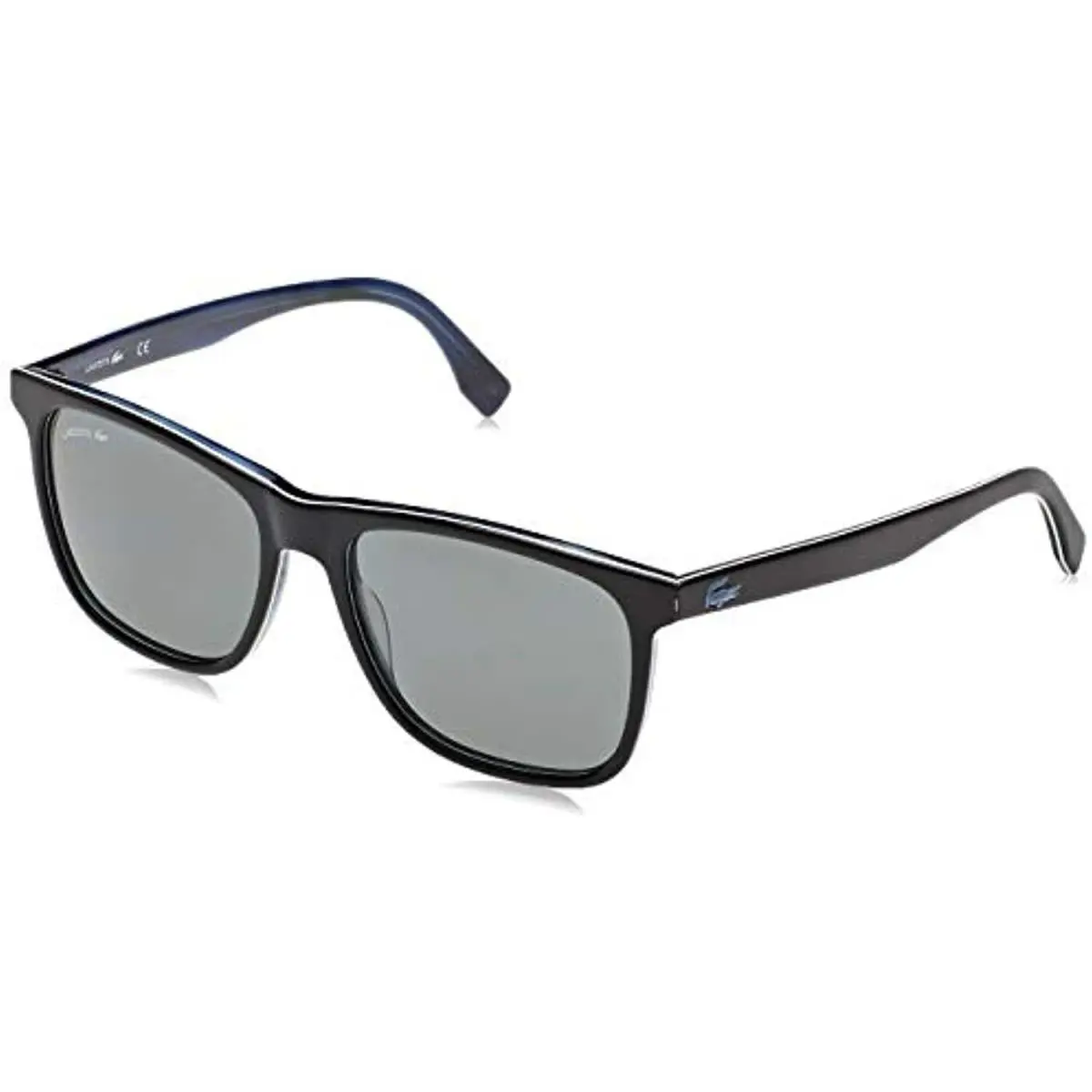 L875SP 001 Polarized Black Blue Sunglasses 56mm with Grey Lenses by Lacoste