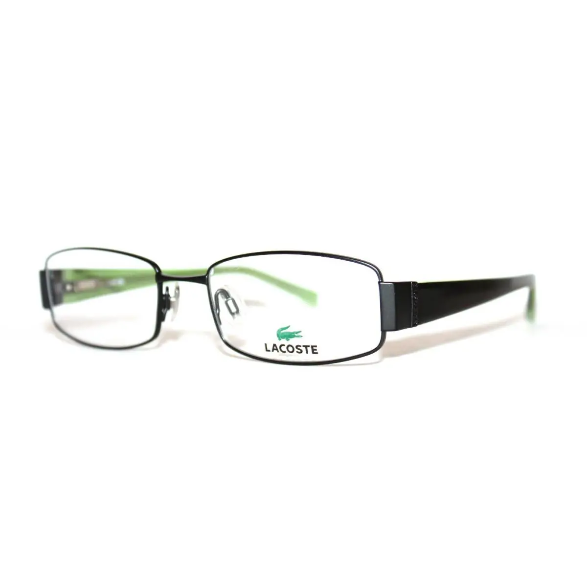Lacoste LA12217 BK Black Green Eyeglasses LA 12217 RX 52-18-135