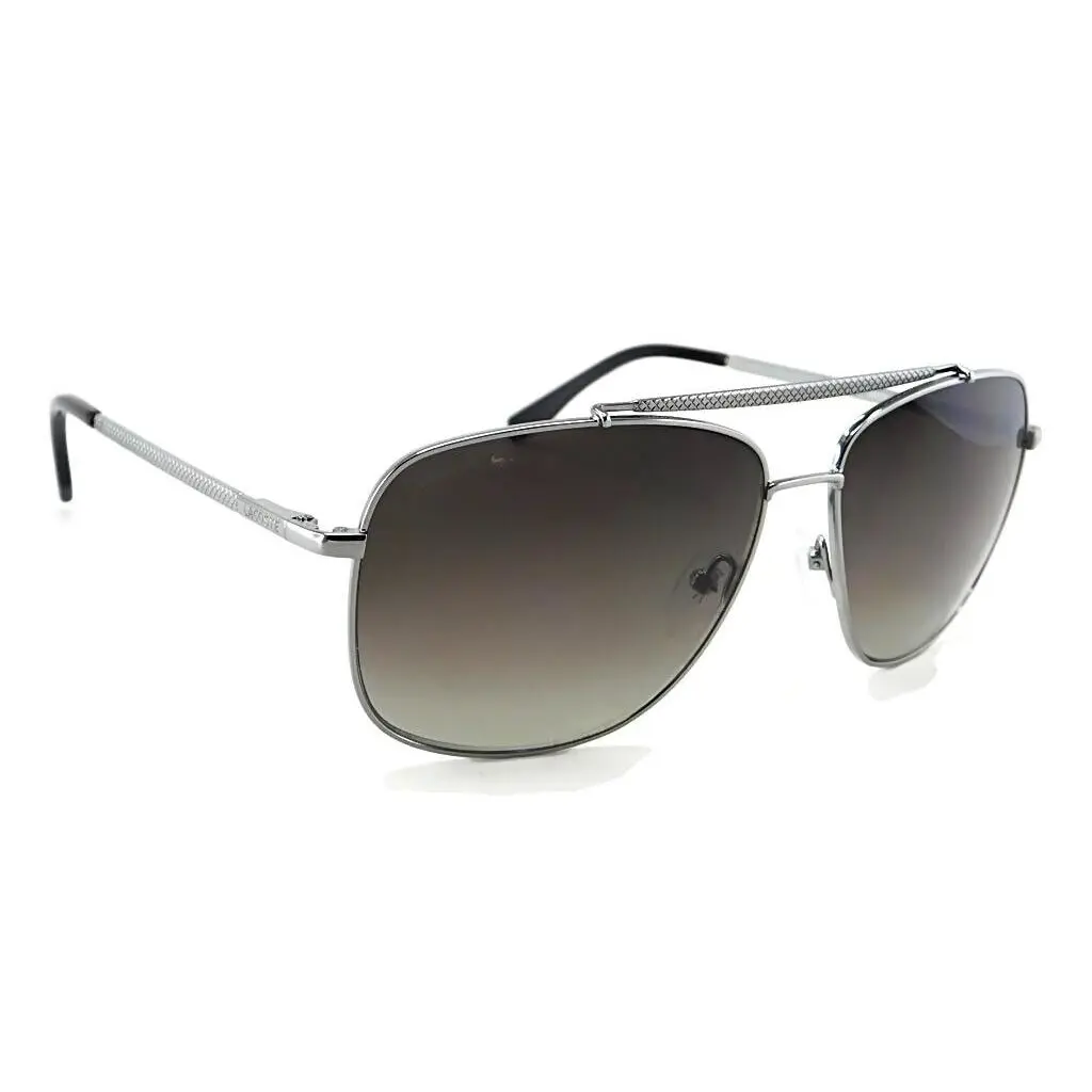 Lacoste Sunglasses L188S 035 Light Gunmetal / Brown Gradient Lens - Frame: Light Gunmetal, Lens: Brown Gradient
