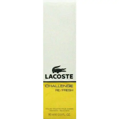 Lacoste Challenge Re-fresh Eau De Toilette Spray Men 3.0 Oz / 90 ml