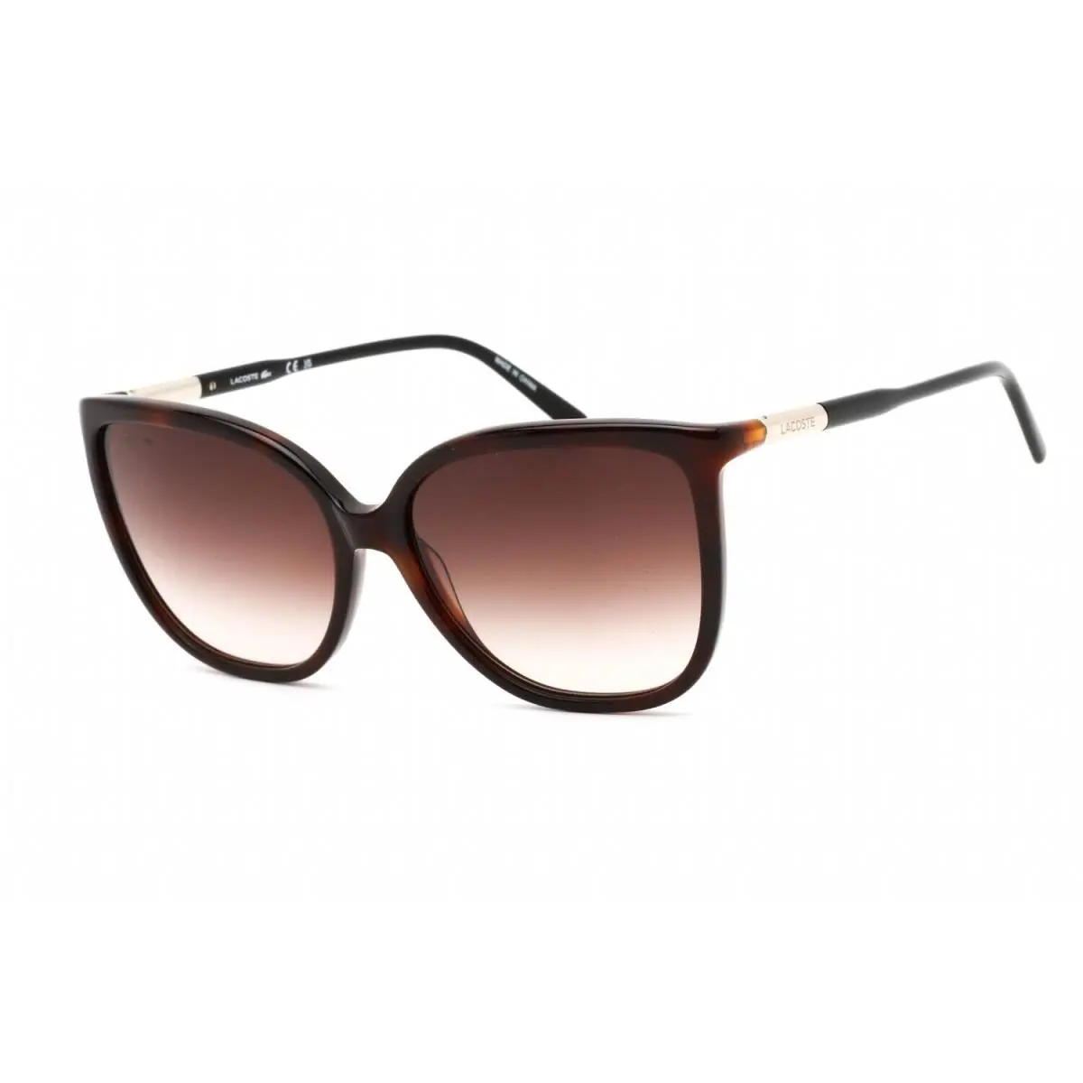 Lacoste L963S 230 Sunglasses Havana Frame Brown Gradient Lenses 59 Mm - Frame: Havana, Lens: Brown