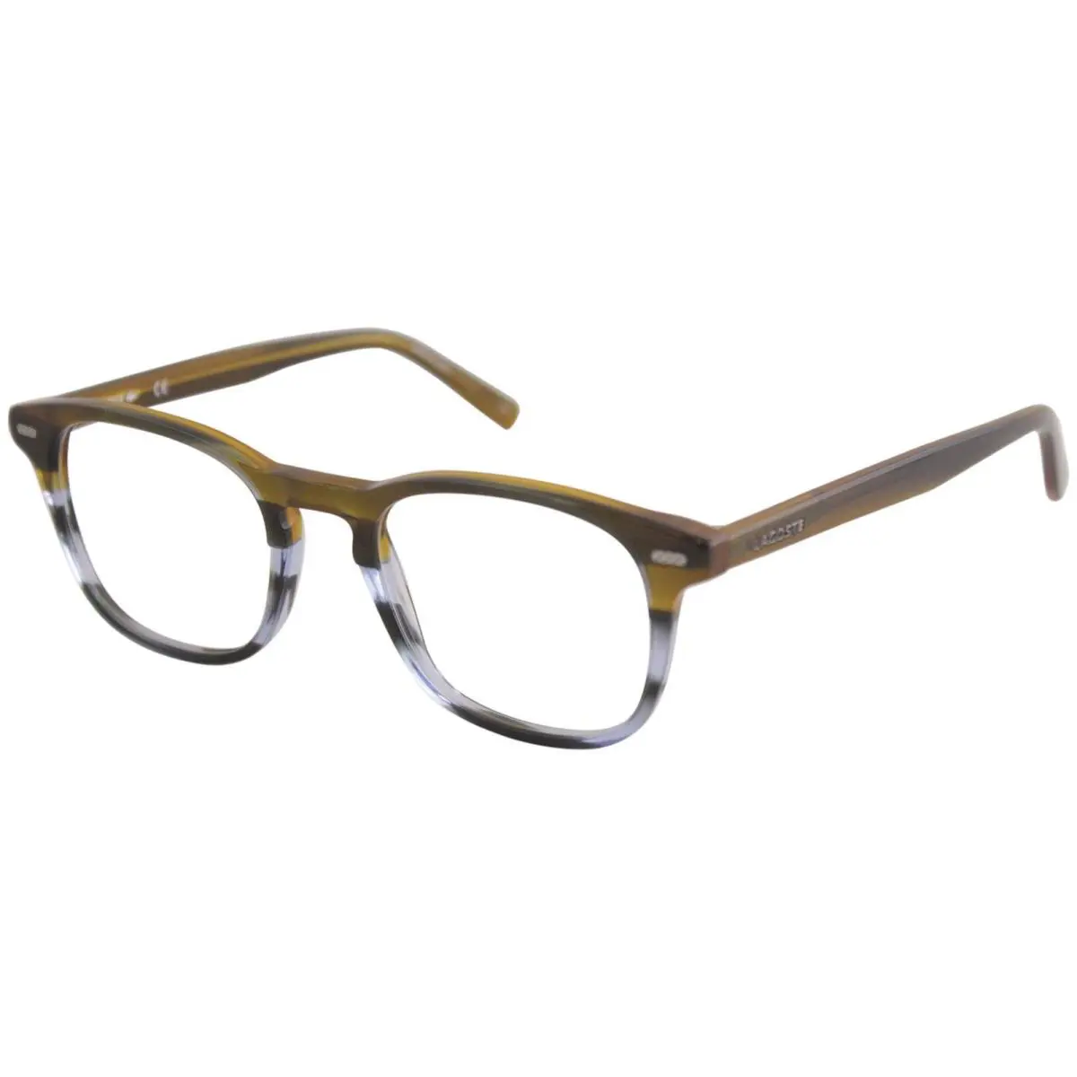 Lacoste L 2832 215 Striped Brown Blue Eyeglasses 50/20/140 with Case