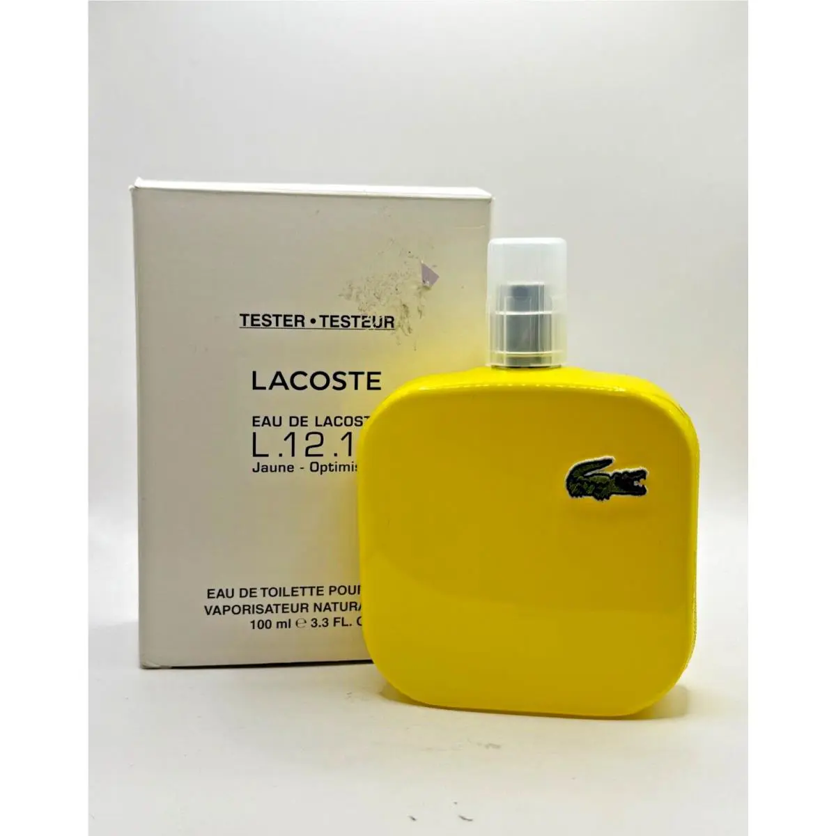 Eau DE Lacoste L.12.12 Jaune-optimistic BY Lacoste 100ML Edt Spray