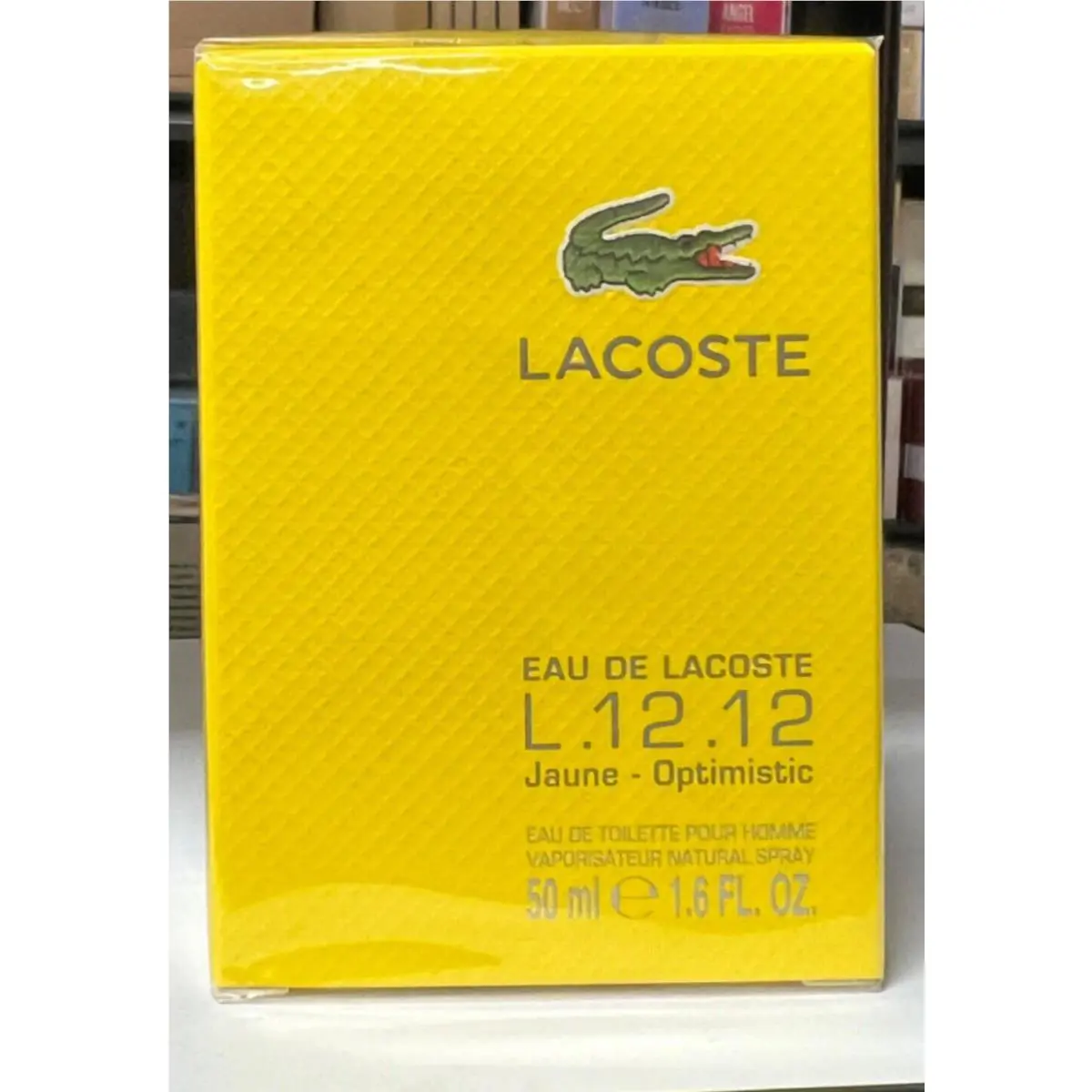 Eau De Lacoste L.12.12 Yellow Jaune Optimistic 1.7/ 1.6.oz/ Edt Spray
