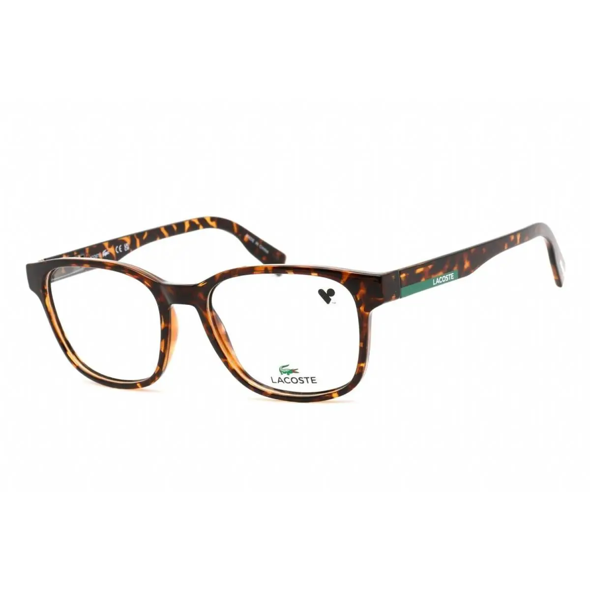 Lacoste L2914 230 54mm Dark Havana Unisex Ophthalmic Rx Eyeglasses Frame - Frame: Brown