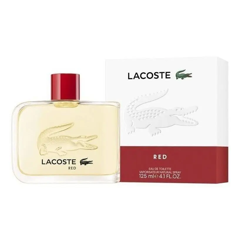 Red 4.1 oz Edt Spray Mens Cologne 125 ml by Lacoste