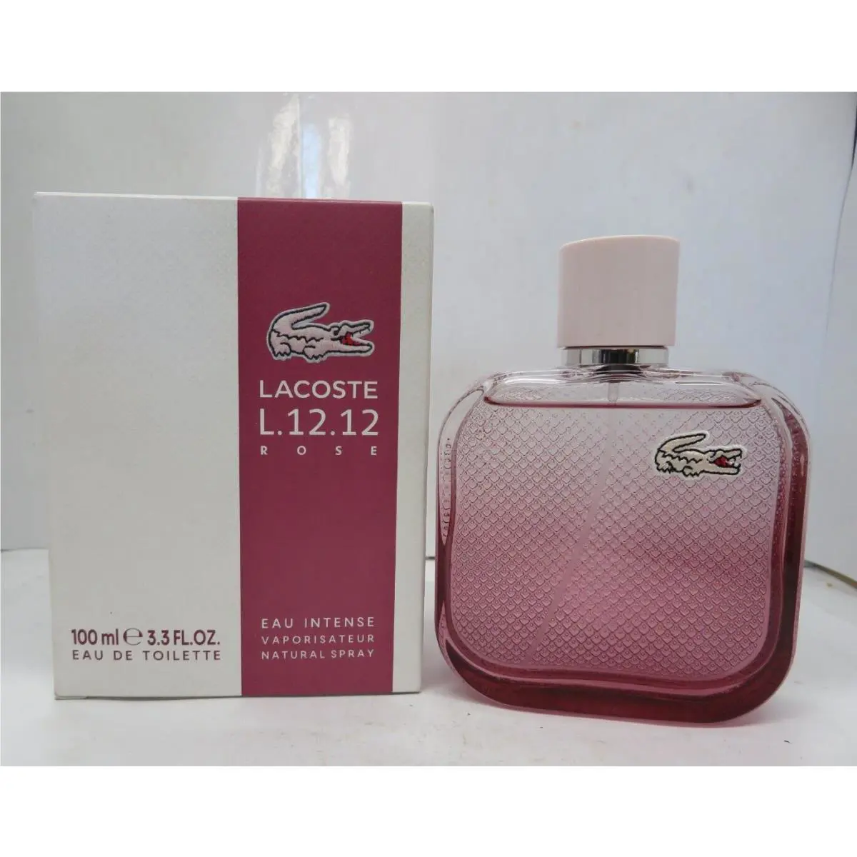 Lacoste L.12.12 Rose Eau Intense Eau De Tilette 3.3 oz/100 ml Read Descr. Women