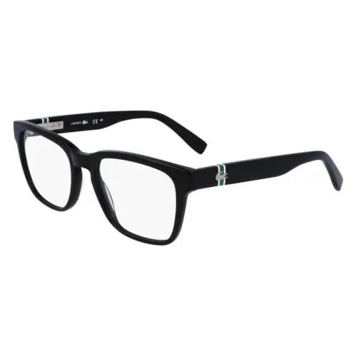 L-2932 001 Black Eyeglasses 53/19/145 by Lacoste