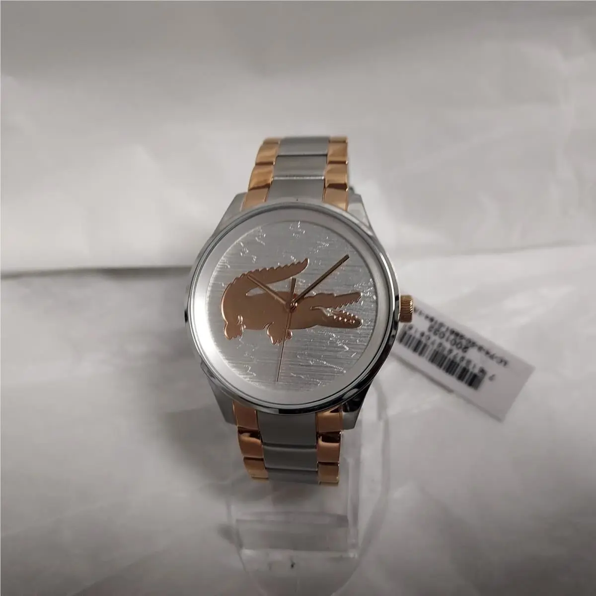 Lacoste Rose Gold and Silver Women`s Stainless Watch 2001033