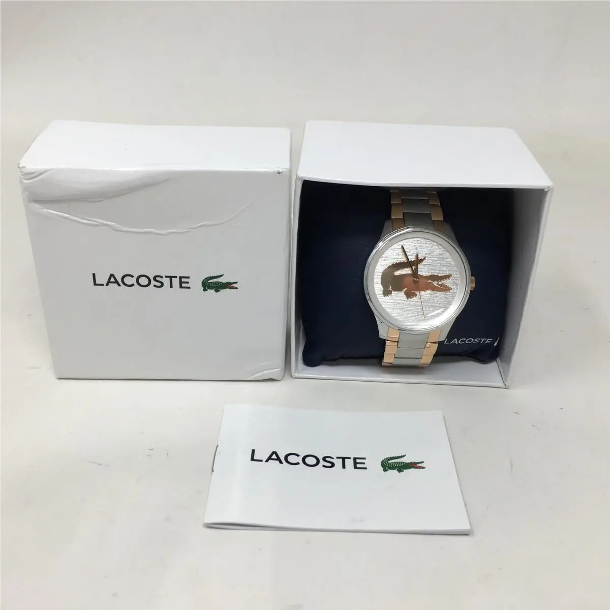 Lacoste Victoria 2001033 Wristwatch Women`s Size 38MM - Silver/gold