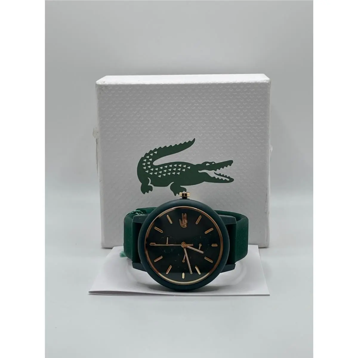 12.12 2001329 Womens Green Round Analog Display Chronograph Wristwatch by Lacoste