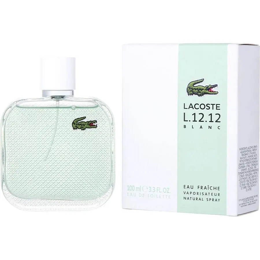 Lacoste L.12.12 Blanc Eau Fraiche Eau De Toilette Spray Men 100 ML 3.4 FL OZ
