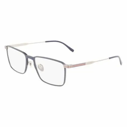 Lacoste L2285E 400 Semi Matte Blue Eyeglasses 54mm with Lacoste Case