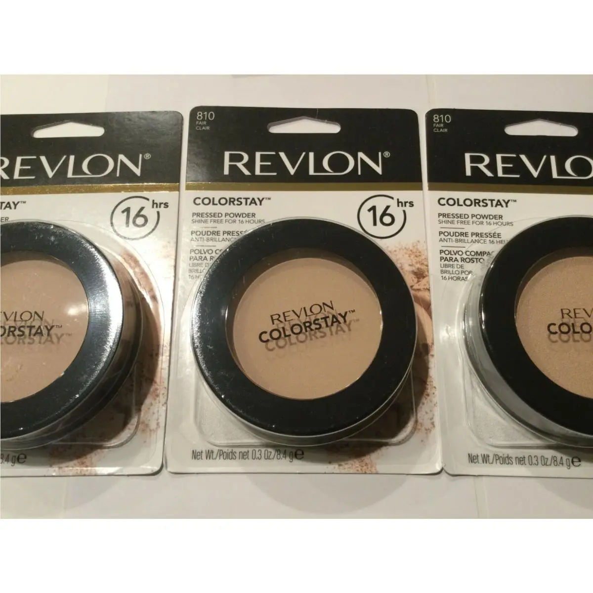 Lot OF 3 -  Colorstay Pressed Powder - You - and Sealed Fair #810 by Revlon