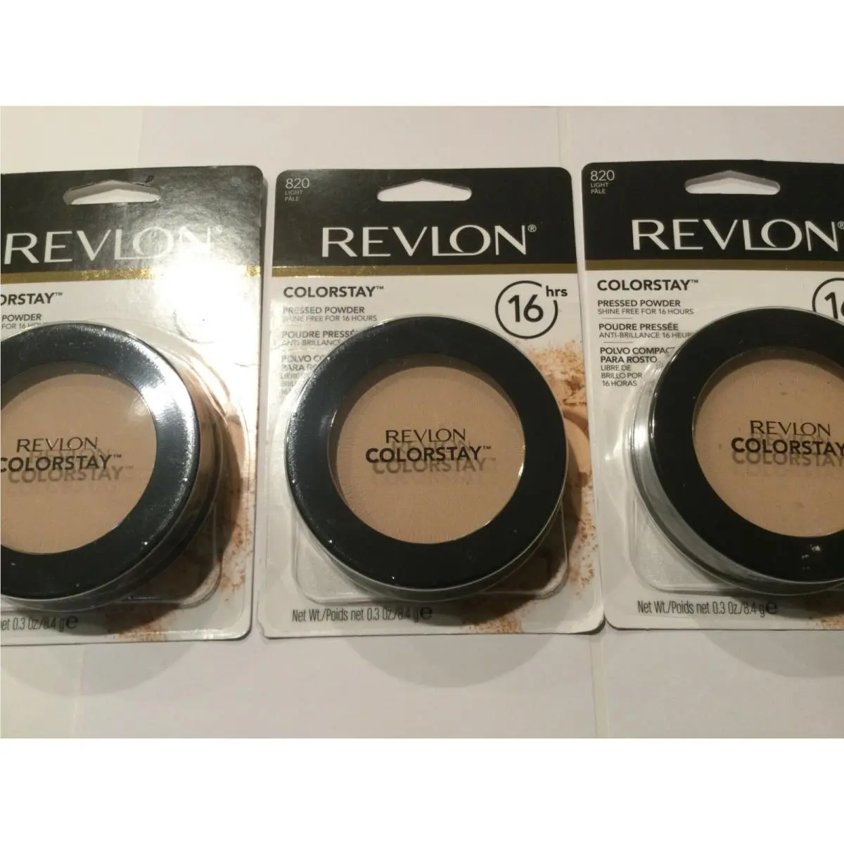 Lot OF 3 -  Colorstay Pressed Powder - You - and Sealed Light #820 by Revlon