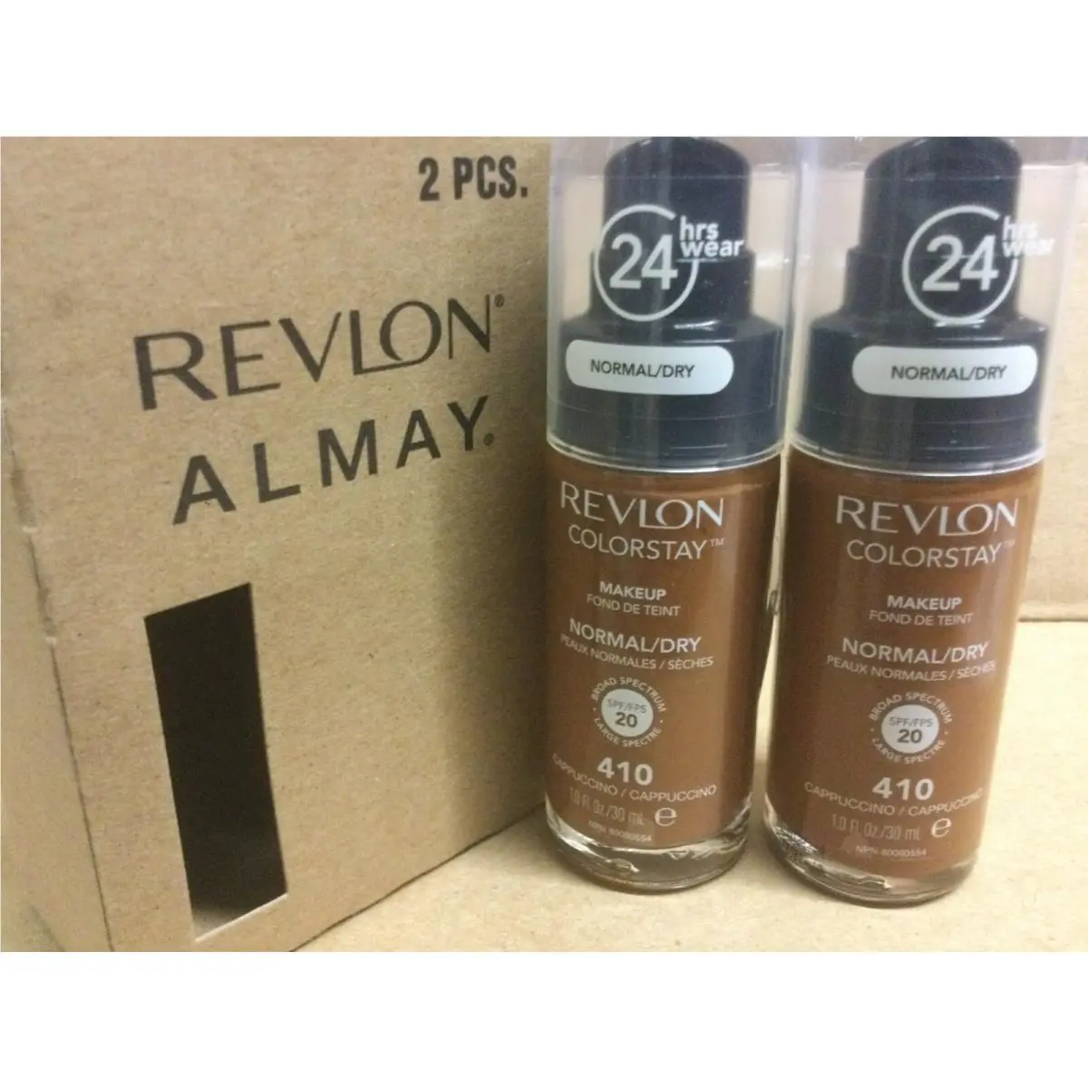 4 X  Colorstay Makeup Foundation Normal To Dry Skin You CAPPUCCINO #410 by Revlon