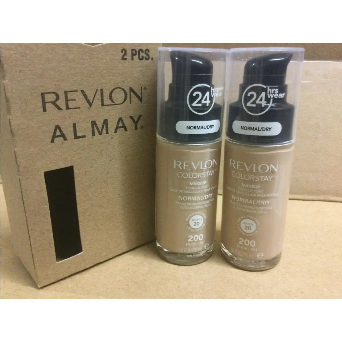 4 X  Colorstay Makeup Foundation Normal To Dry Skin You NUDE #200 by Revlon