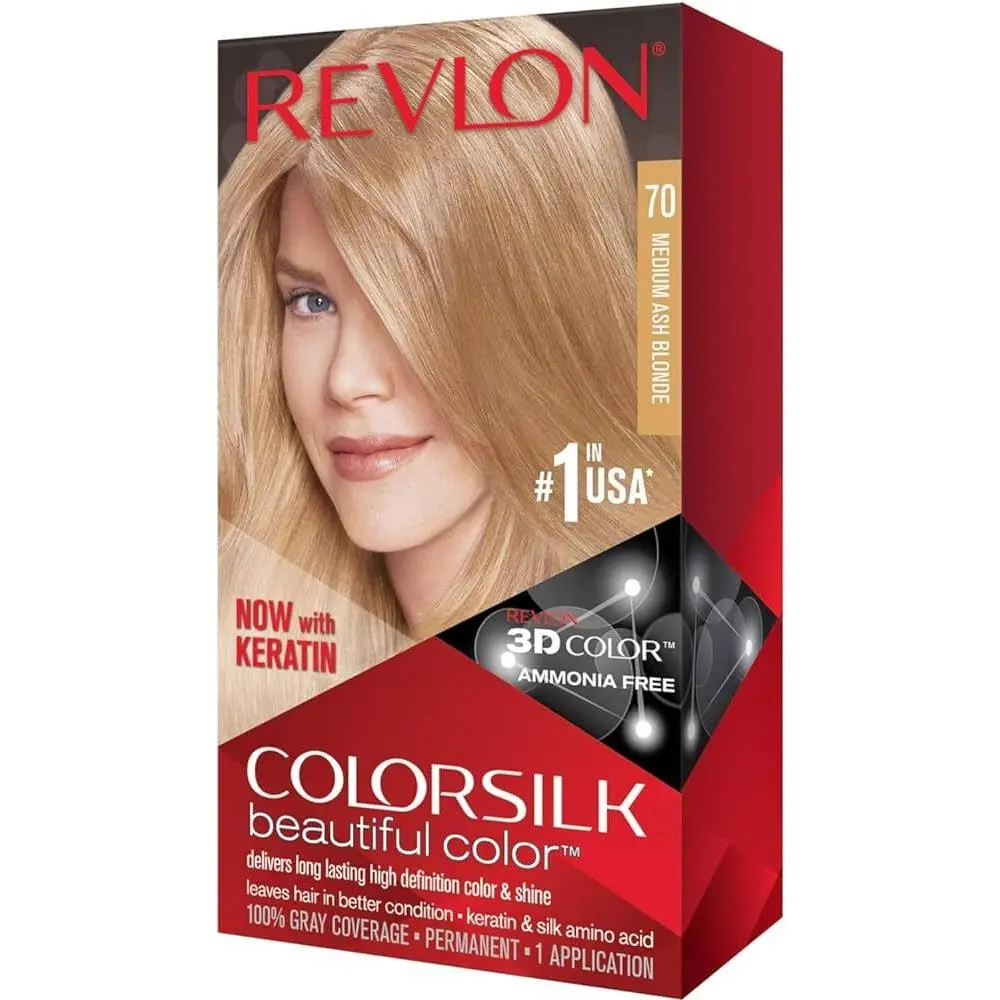 Colorsilk Permanent Hair Color Long-lasting Ammonia Free Pack of 12 by Revlon