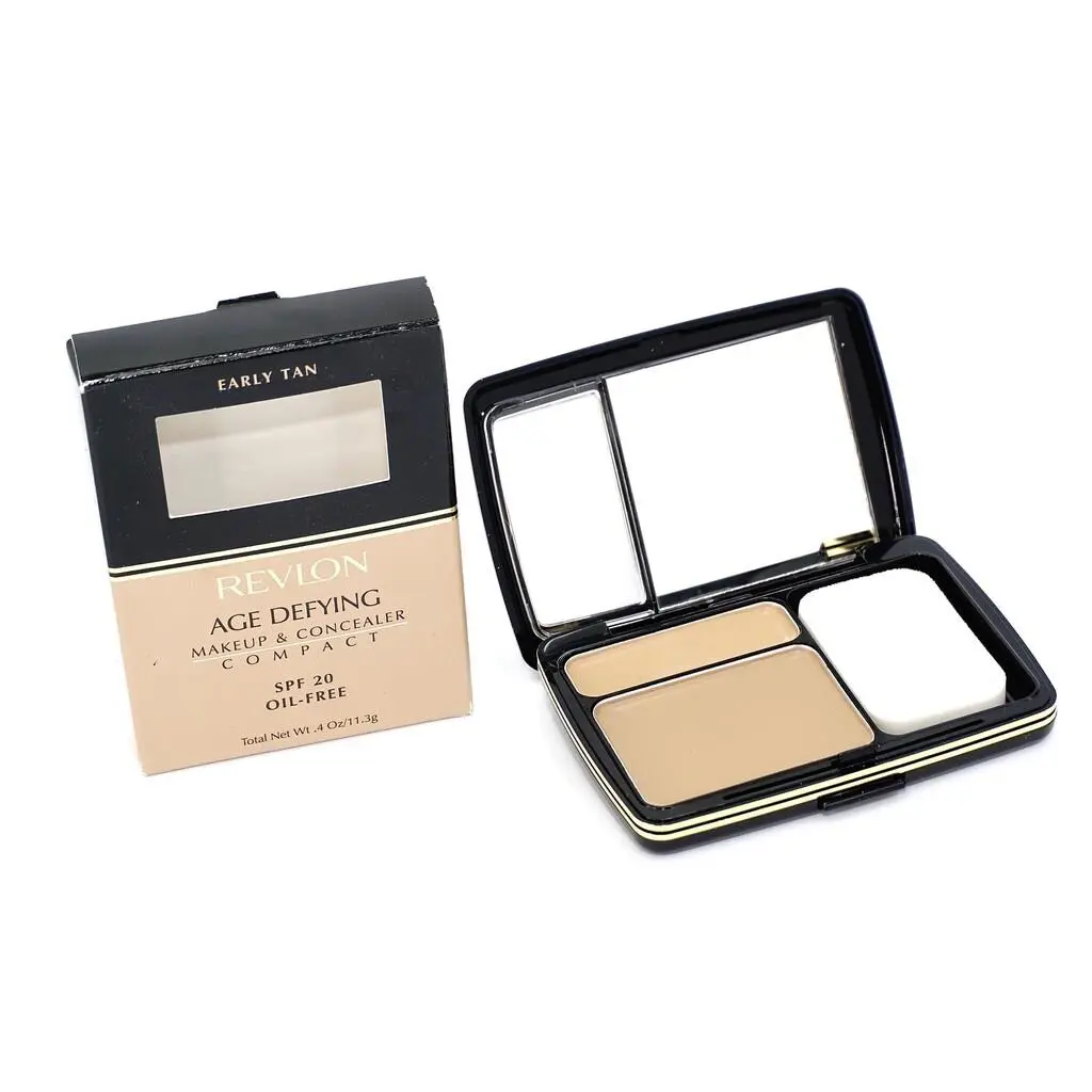Age Defying Makeup Concealer Compact Choose Shade Full Size Early Tan by Revlon