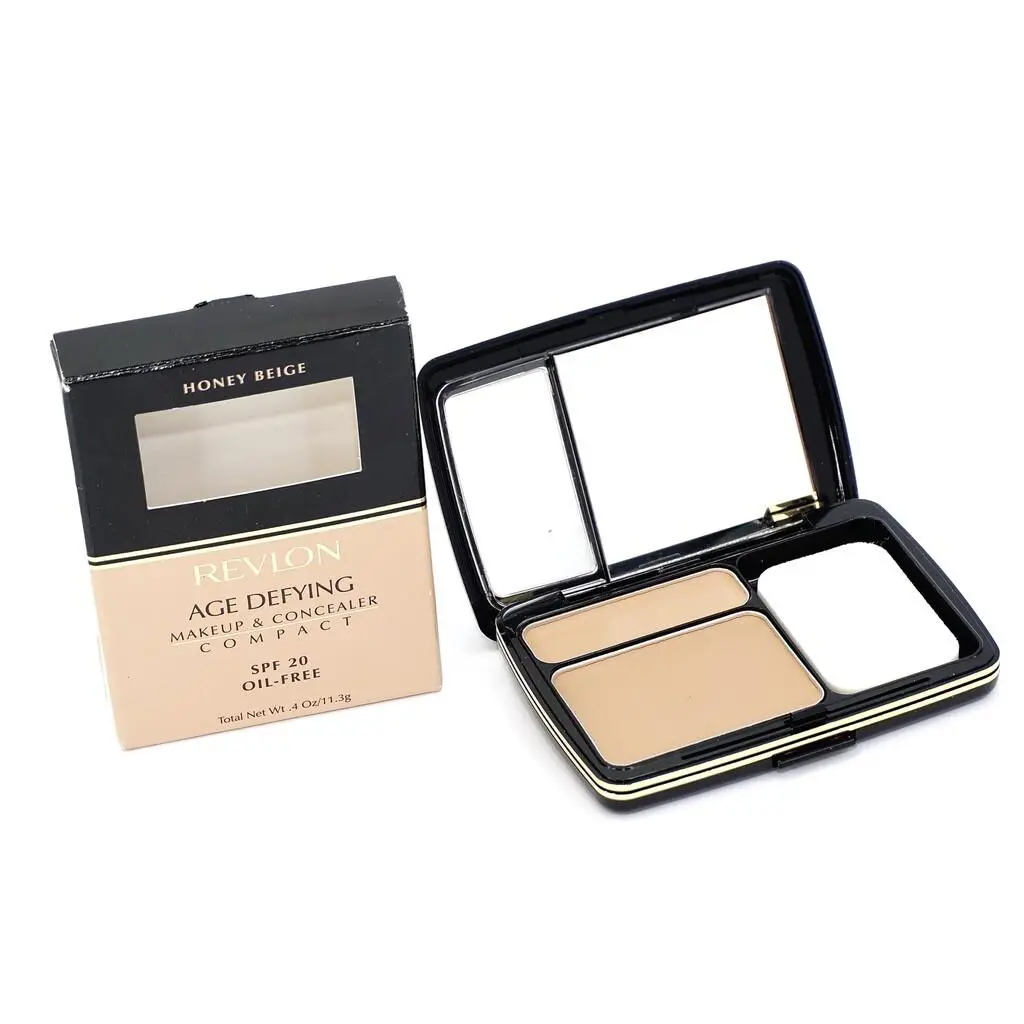 Age Defying Makeup Concealer Compact Choose Shade Full Size Honey Beige by Revlon