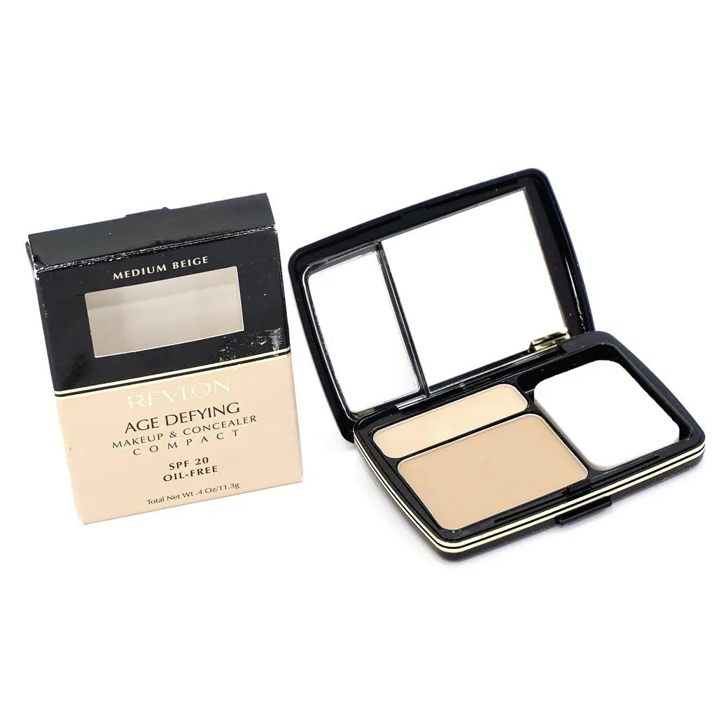 Age Defying Makeup Concealer Compact Choose Shade Full Size Medium Beige by Revlon