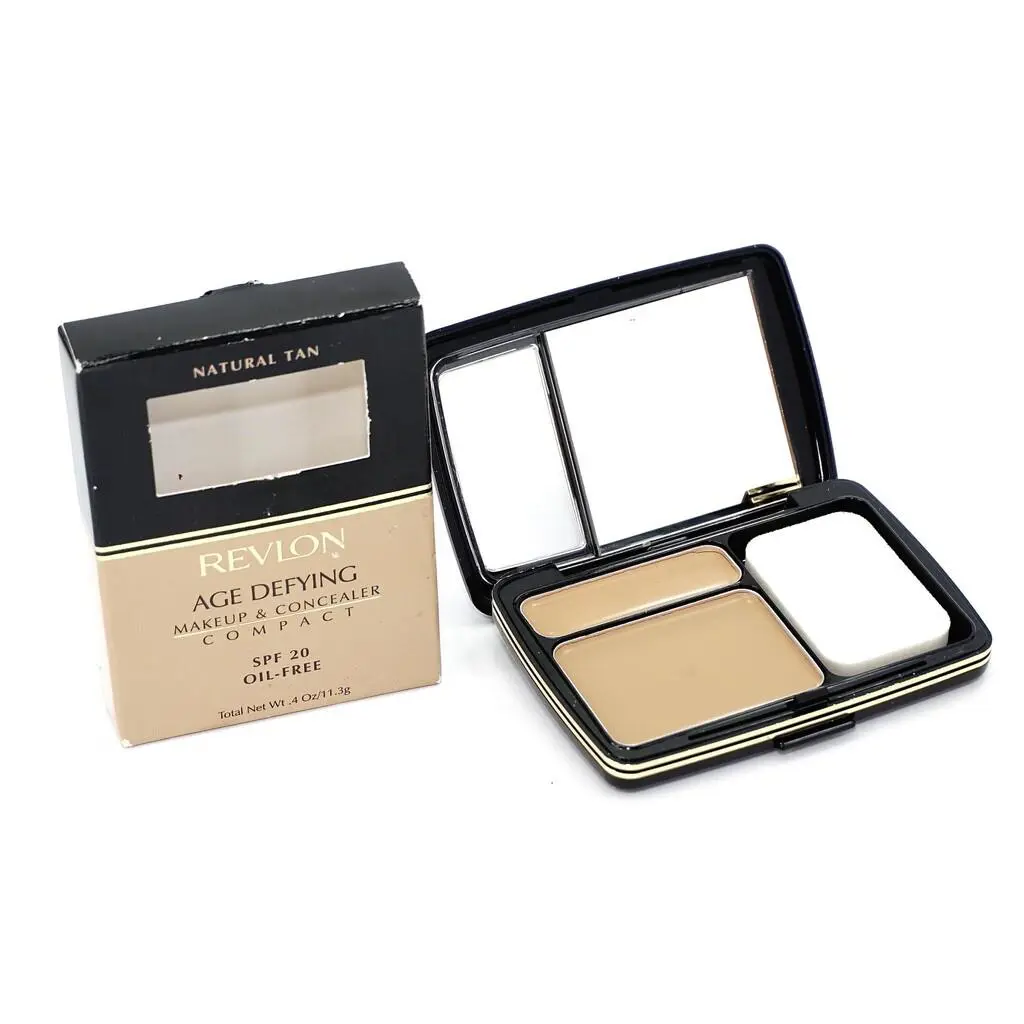 Age Defying Makeup Concealer Compact Choose Shade Full Size Natural Tan by Revlon