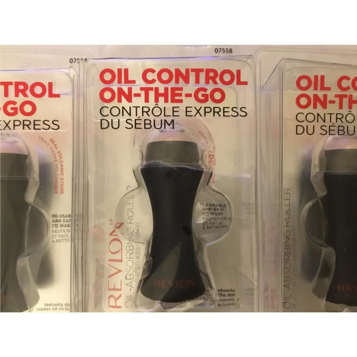 3 Revlon Face Roller Oily Skin Control For Face Makeup Oil Absorbing Volcanic
