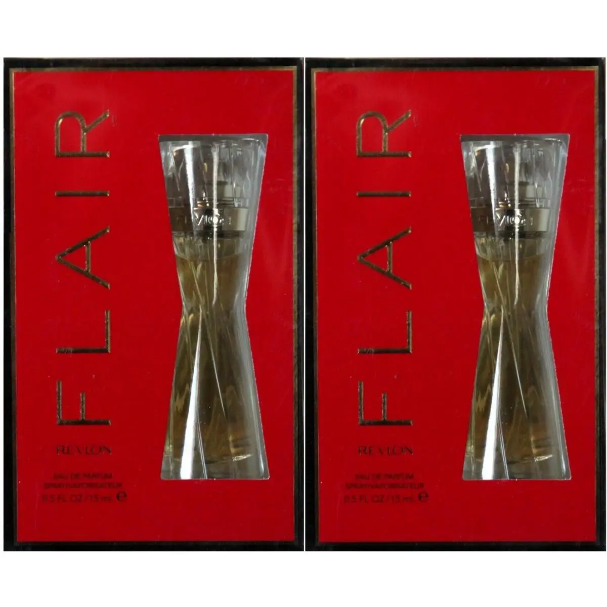 2 Revlon Flair Eau DE Perfume Spray 0.5 FL OZ/15 ML Usa Rare Htf
