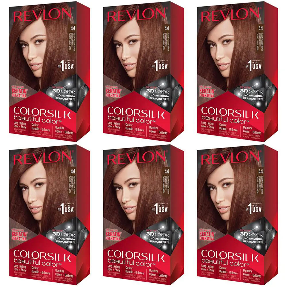 6-Revlon Colorsilk Beautiful Color Permanent Hair Color with 3D Gel Technology