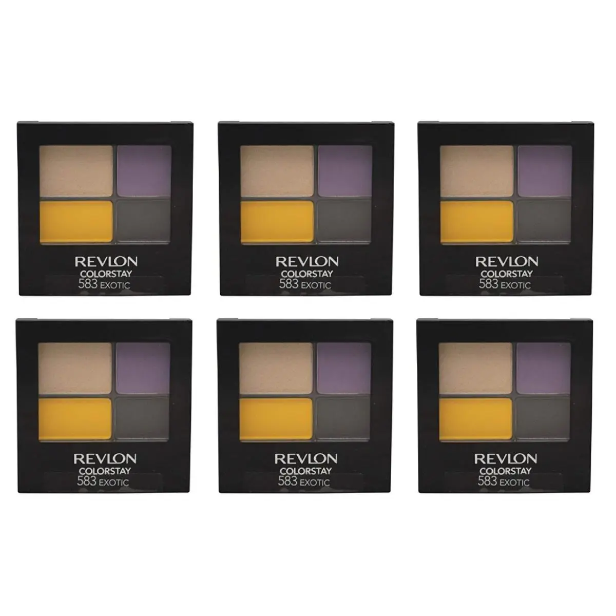 Revlon Colorstay 16 Hr Eye Shadowxexotic 583 x0.16 oz 6 Pk + Eyebrow Trimmer