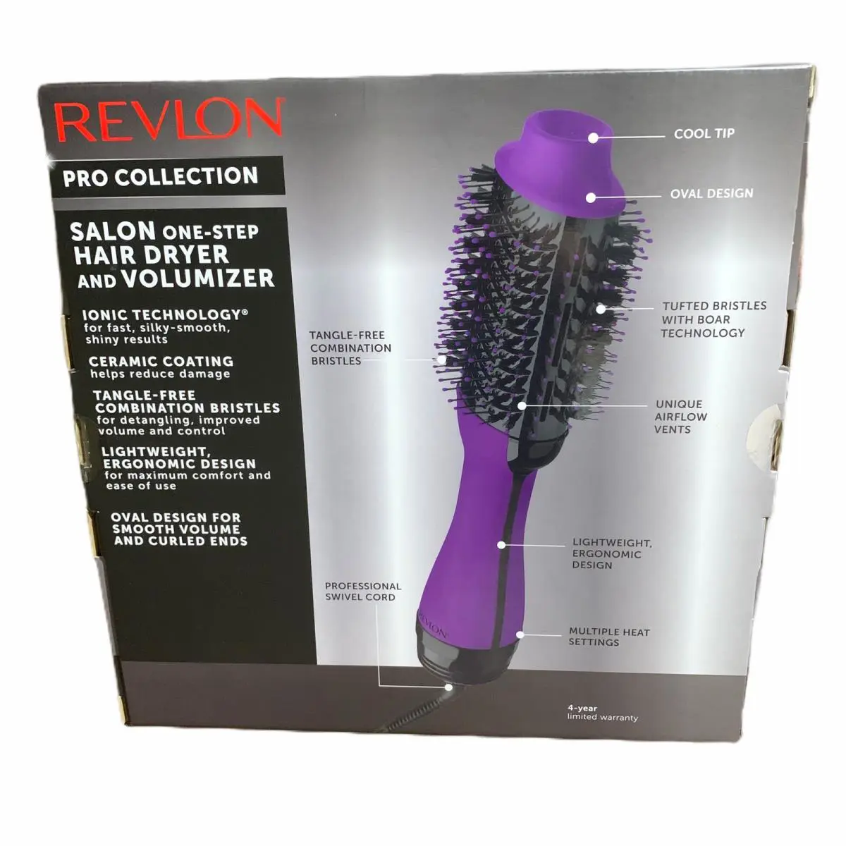 Revlon Special Edition Purple Pro Salon One Step Hair Dryer Volumizer Brush