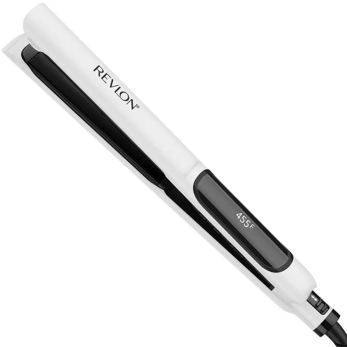 Revlon White 1 Flat Iron Ceramic Tourmaline Hair Straightener