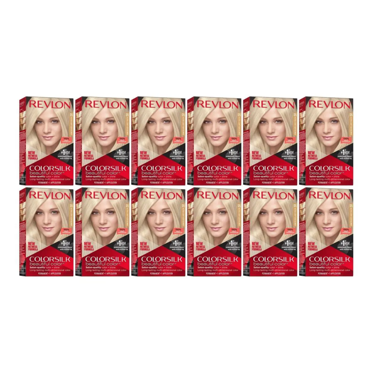 Revlon Colorsilk Hair Color - 05 Ultra Light Ash Blonde Pack of 12