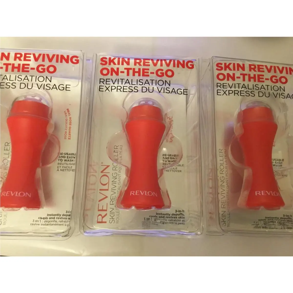 48 X Revlon Skin Reviving Roller with Rose Quartz For All-day Facial Reviving