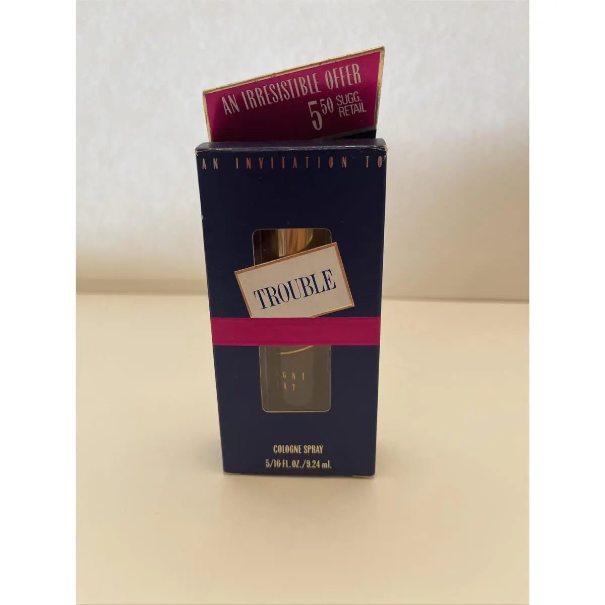 Vintage An Invitation To Trouble By Revlon Perfume Women 5/16 Fl.oz Cologne 9.25