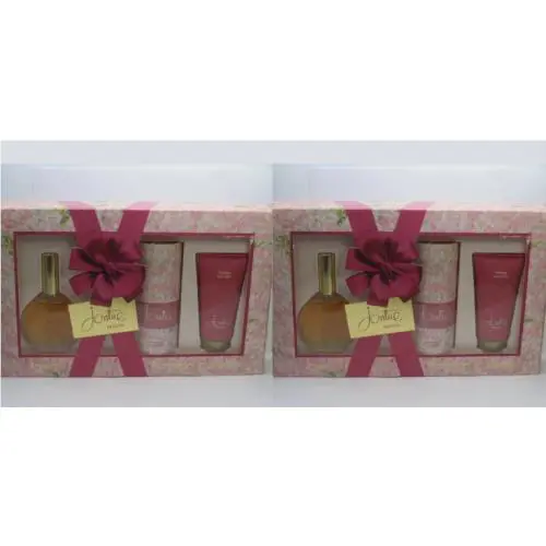 Revlon 3 PC Jontue Gift Set - Cologne Spray Body Powder Body Lotion Lot 2