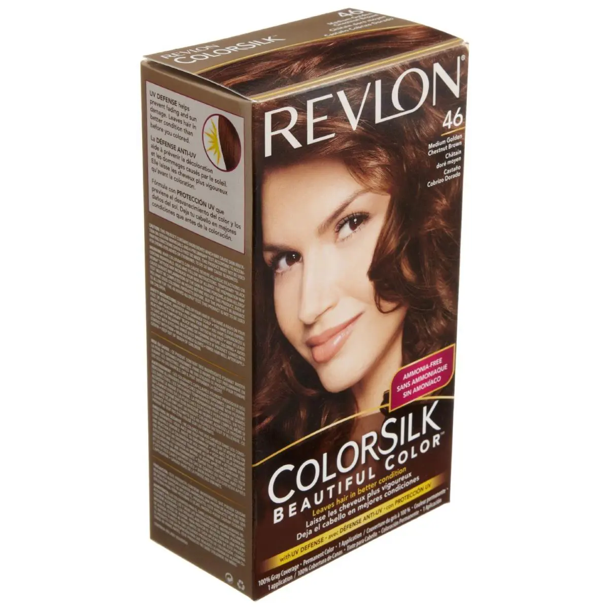 Revlon Colorsilk Haircolor Medium Golden Chestnut Brown Pack of 12