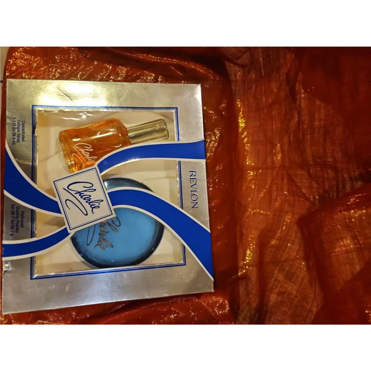 Vtg Revlon Charlie 2 Piece Gift Set Cologne Powder