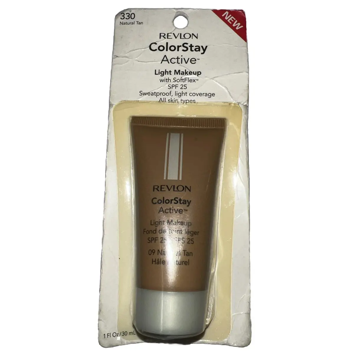 Revlon Colorstay Active Light Makeup Softflex 330 Natural Tan Sealed/ See Pics