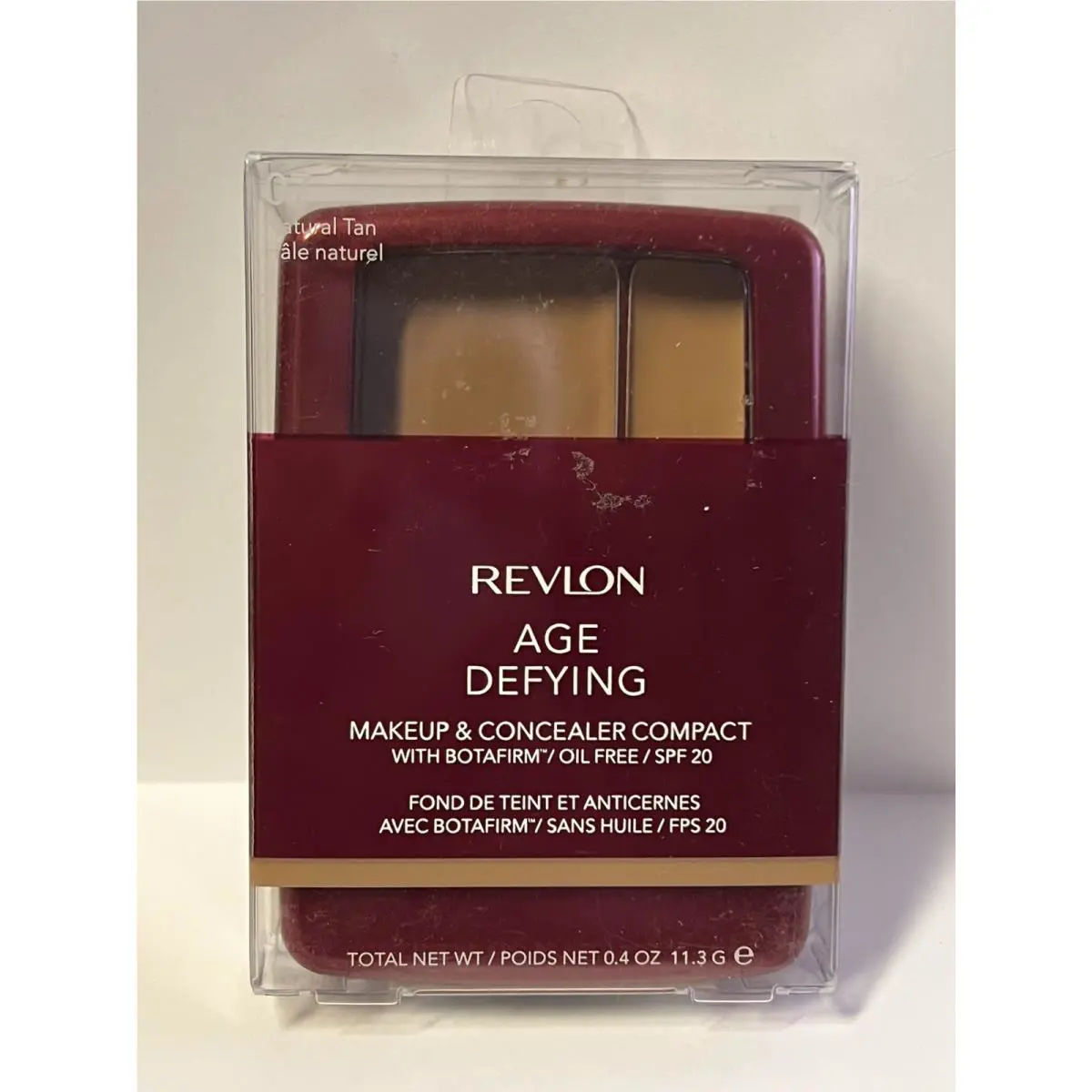 Revlon Age Defying Makeup Concealer Compact W/botafirm Spf 20 07 Natural Tan