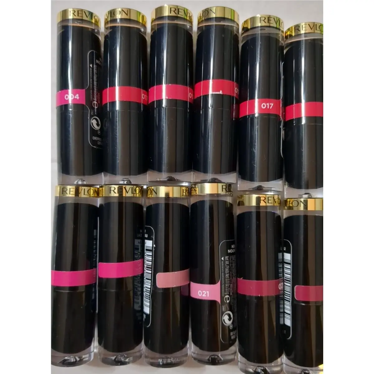 Revlon Super Lustrous Glass Shine Lipstick Assorted Colors Lot OF 12