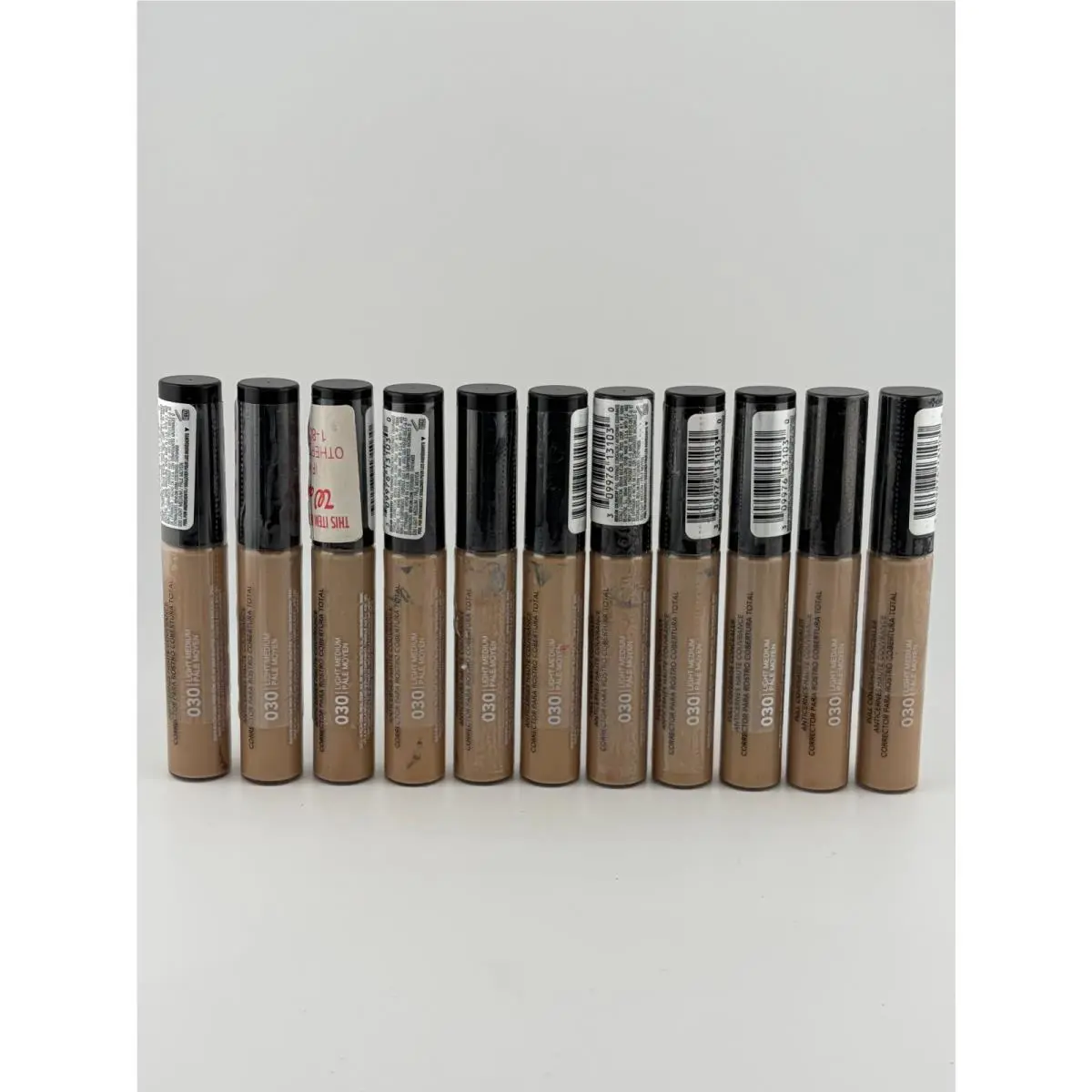 Revlon Colorstay Full Coverage Concealer Makeup 030 Light Medium - Set of 11