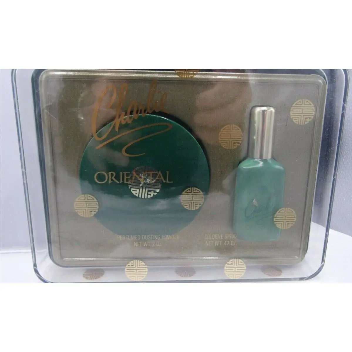 Revlon Vintage Charlie Oriental .47 oz Cologne Spray and 2 oz Dusting Powder