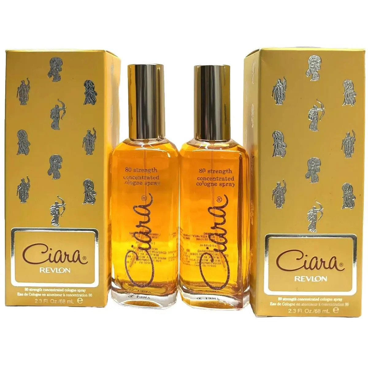2 Ciara 80 Strength Concentrated 2.3oz Cologne Spray Revlon