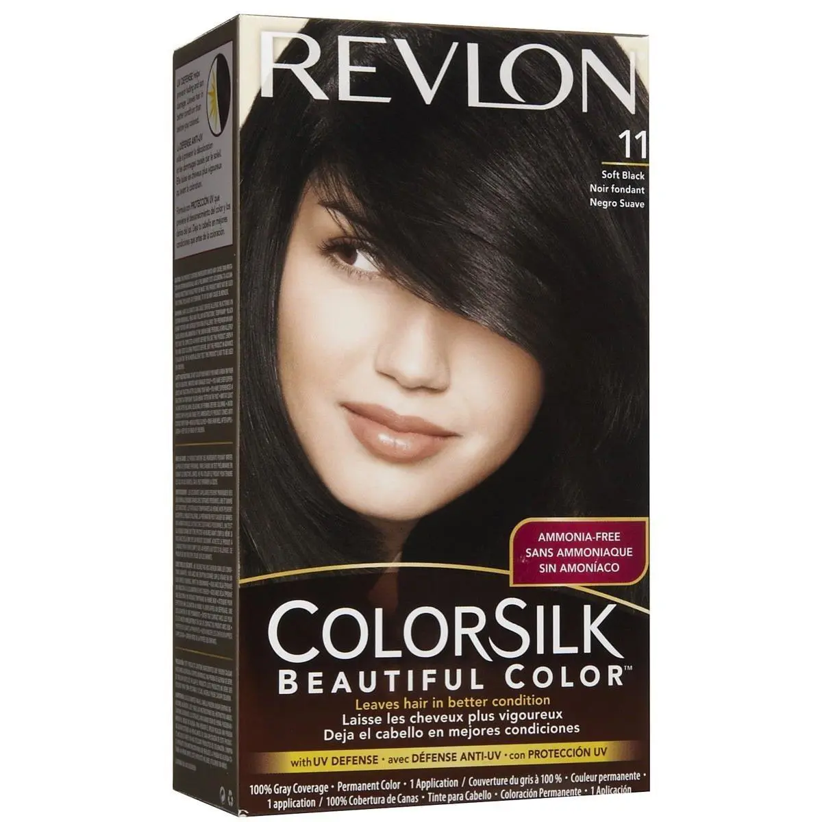 Revlon Colorsilk Natural Hair Color 11 Soft Black Pack of 12